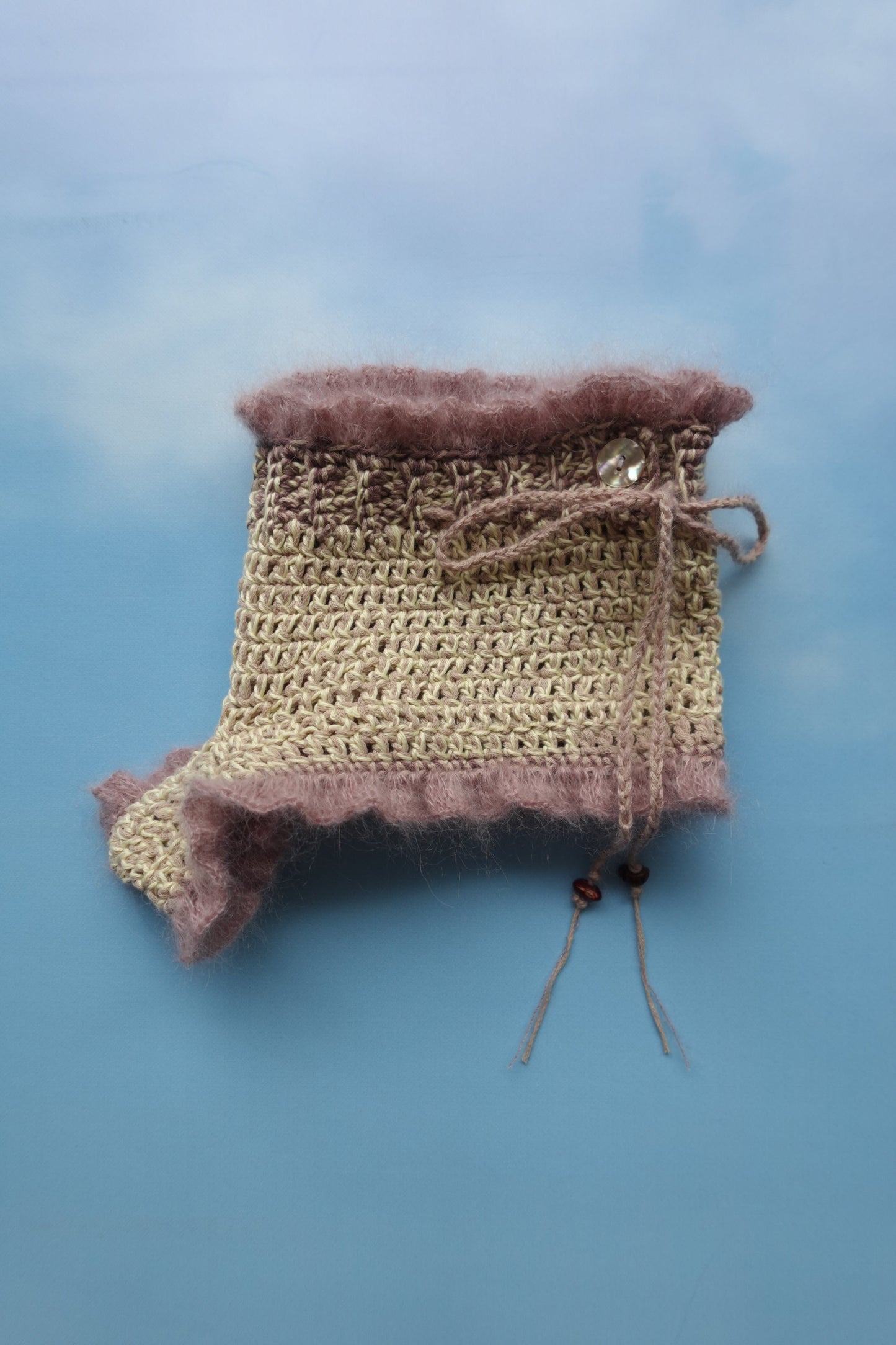 Crochet Frill Mini Shorts