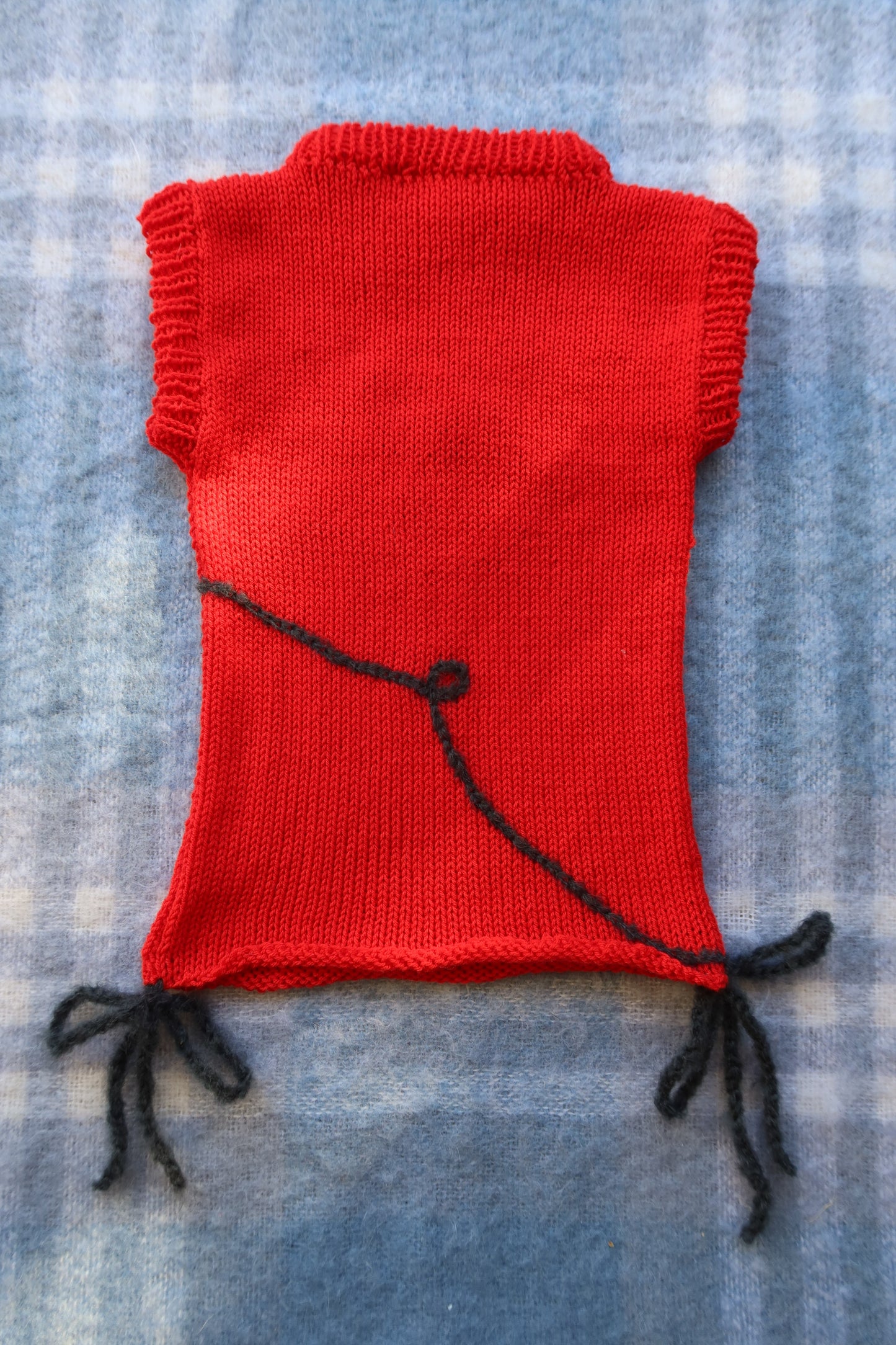 Retro Red Swirl Tank with Bowties