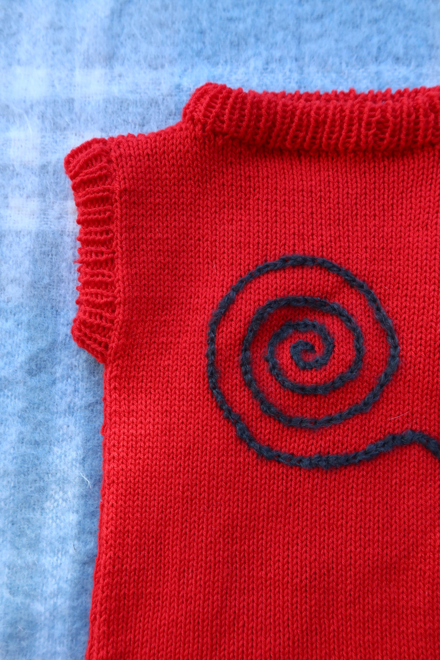Retro Red Swirl Tank with Bowties