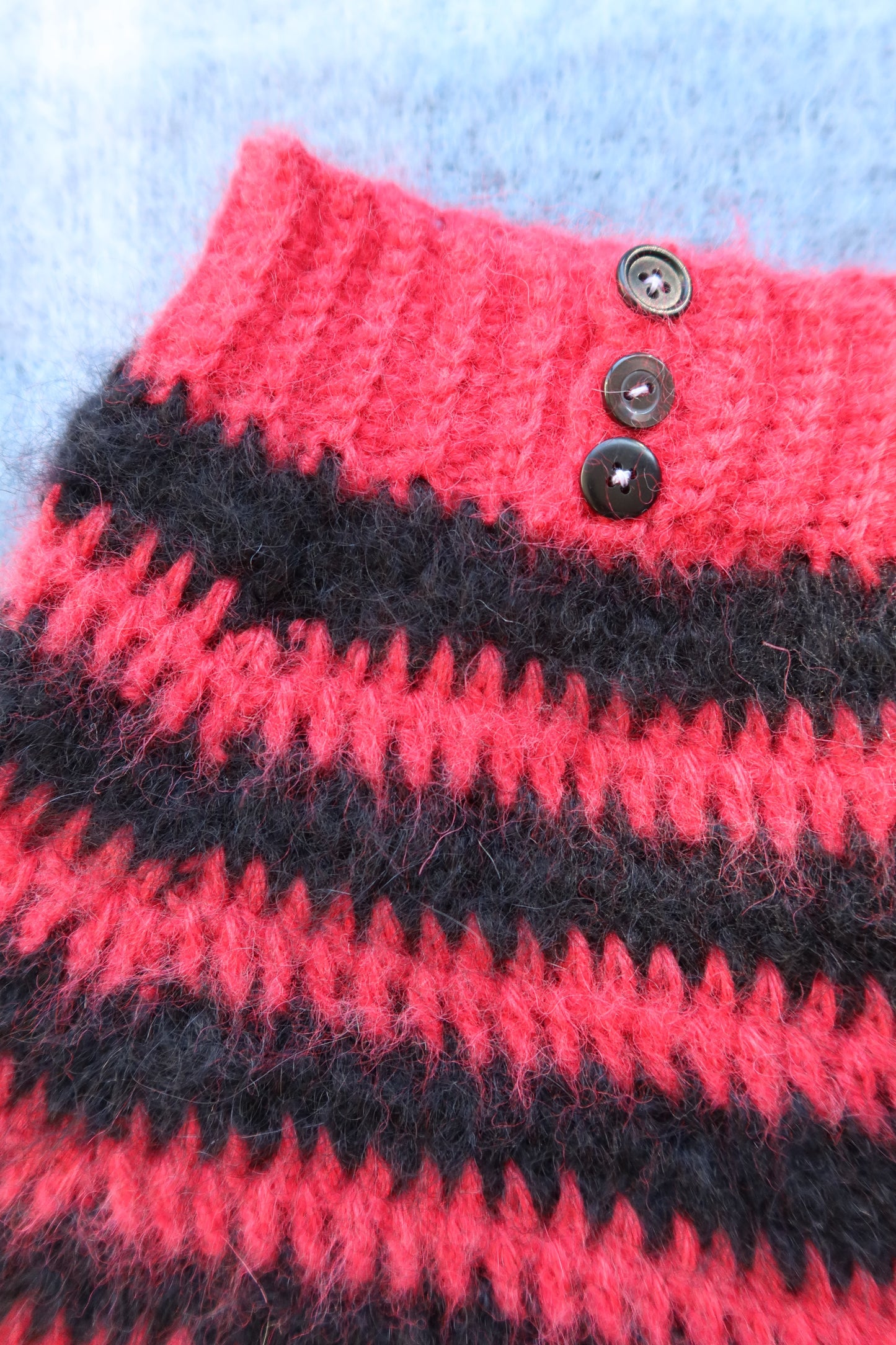 Micro Mini Stripe Mohair Shorts