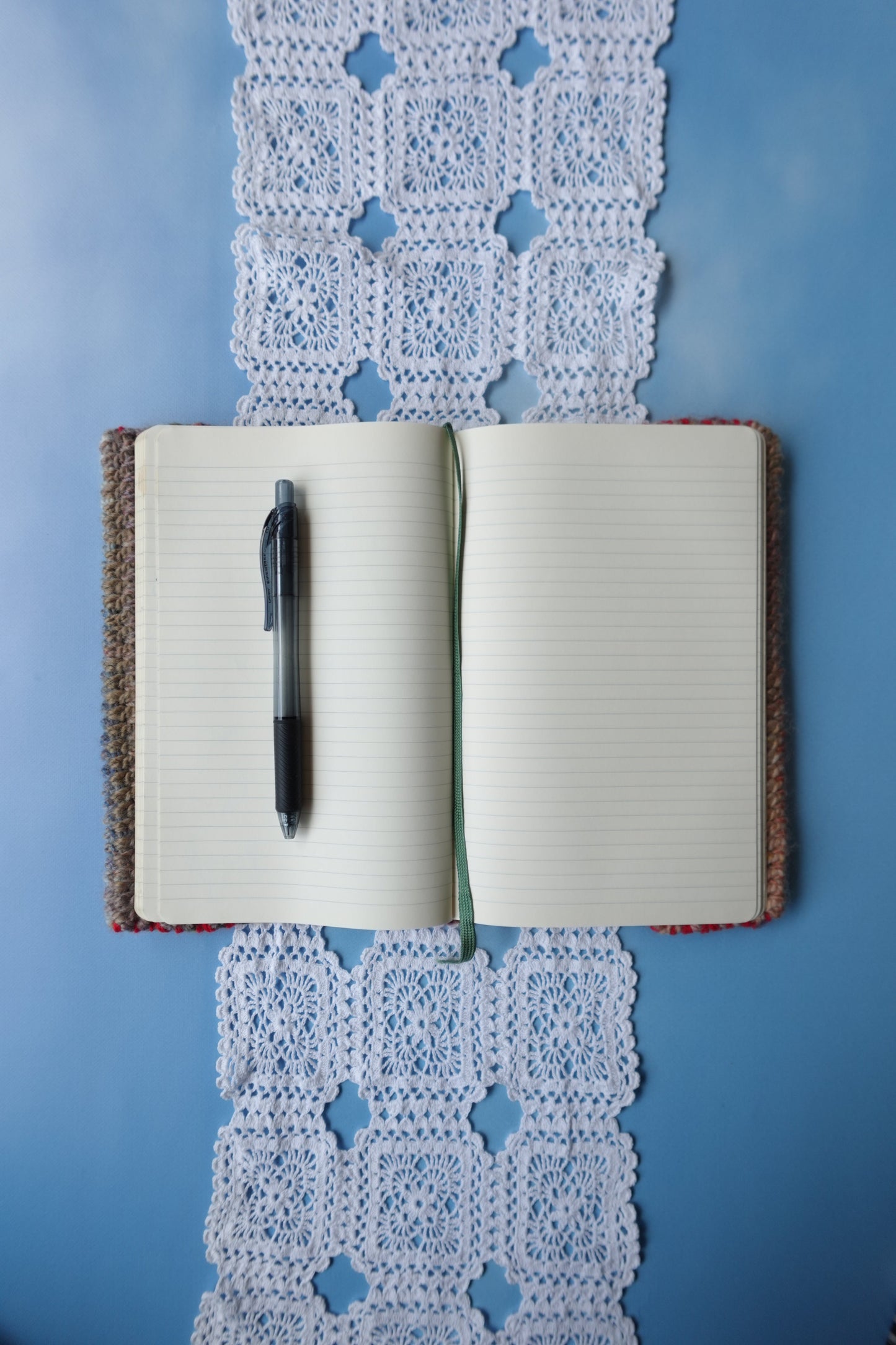 A5 Crochet Book Cover with Buttons