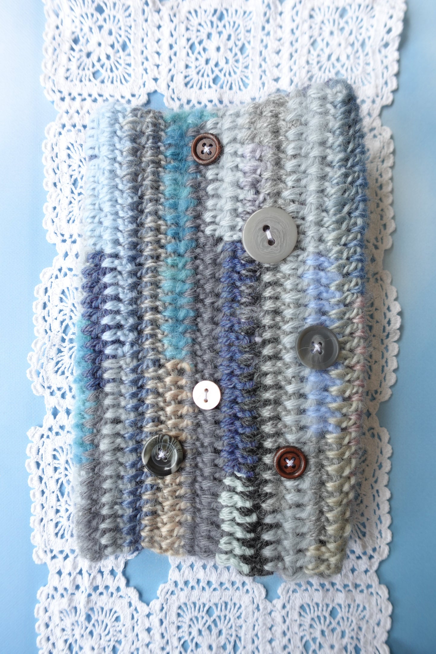 A5 Crochet Cover with Buttons