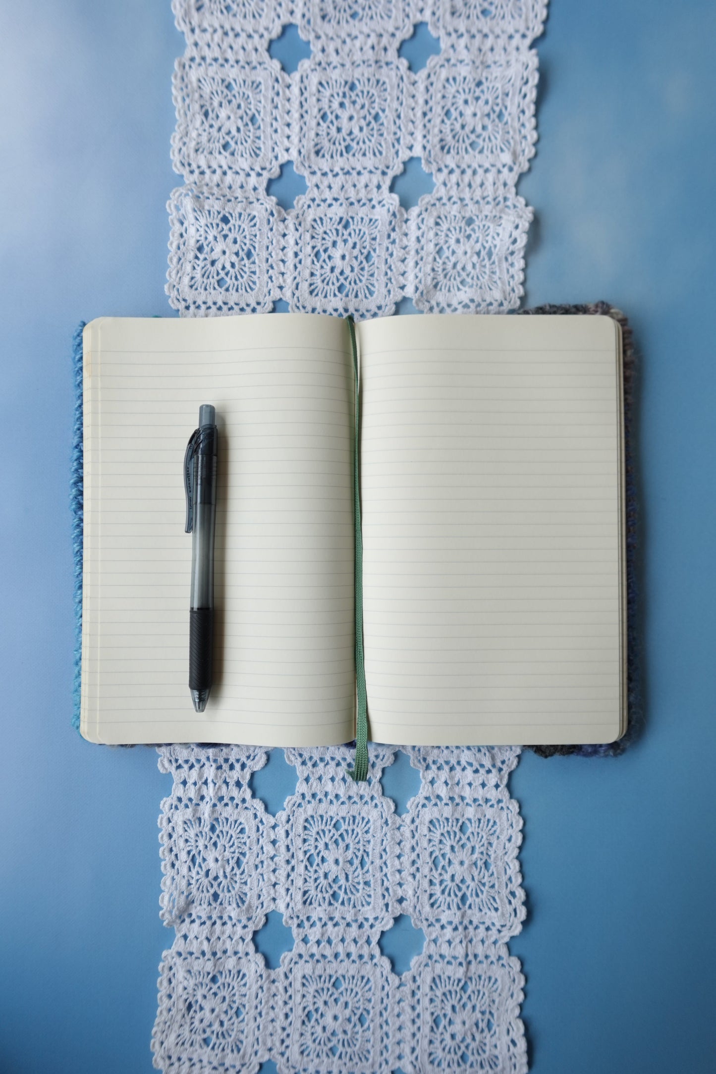 A5 Crochet Cover with Buttons