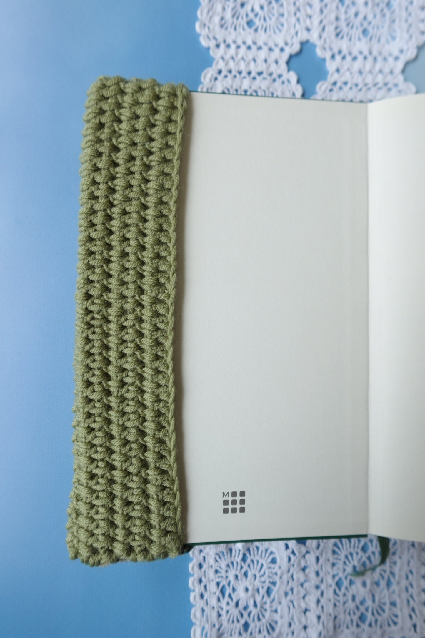A5 Crochet Book Cover with Buttons