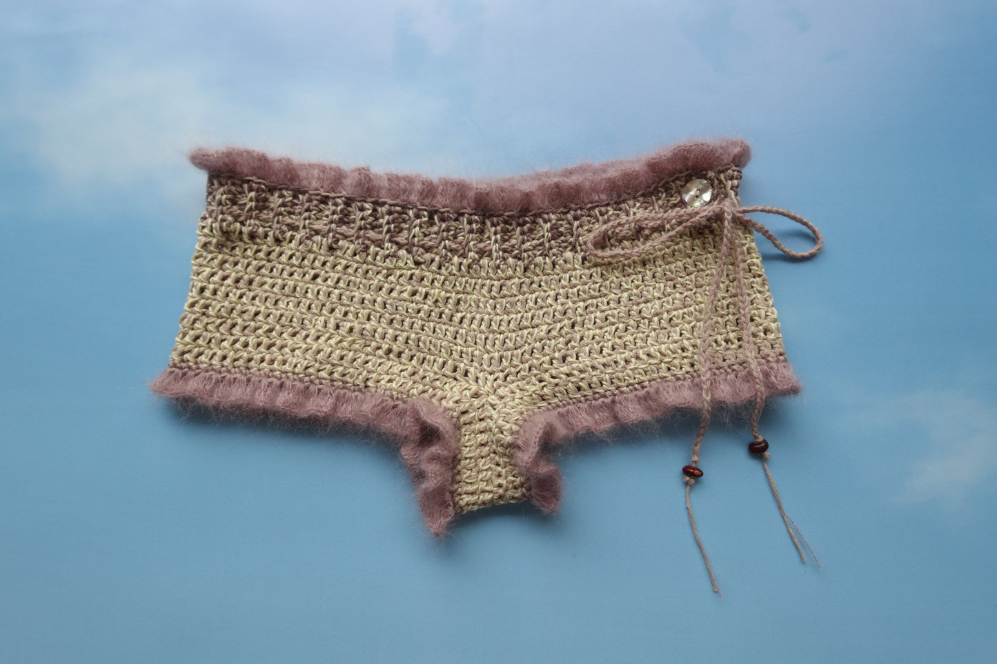 Crochet Frill Mini Shorts