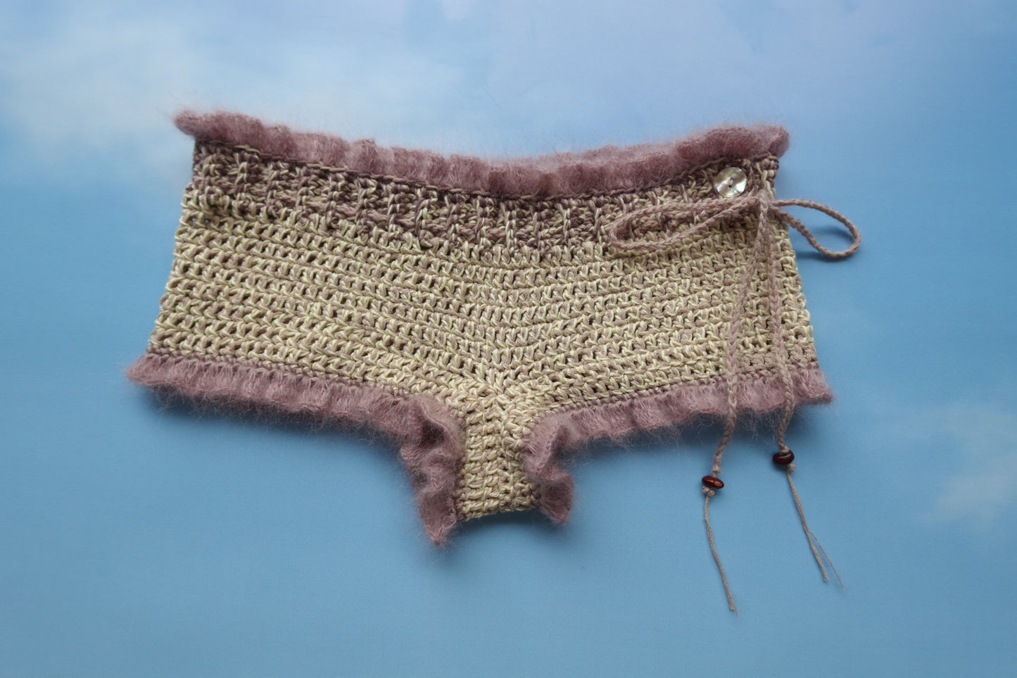 Crochet Frill Mini Shorts