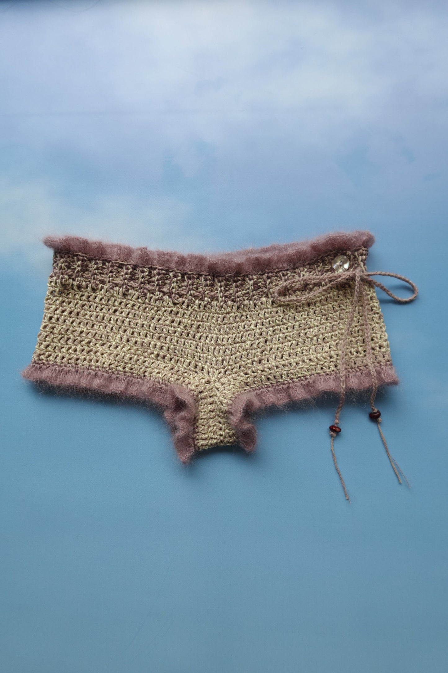 Crochet Frill Mini Shorts