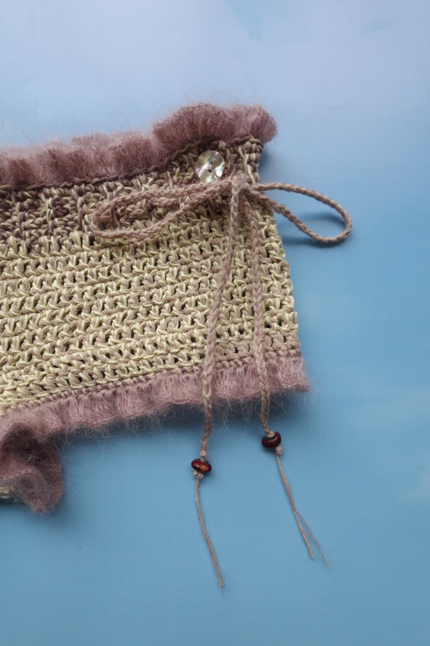 Crochet Frill Mini Shorts