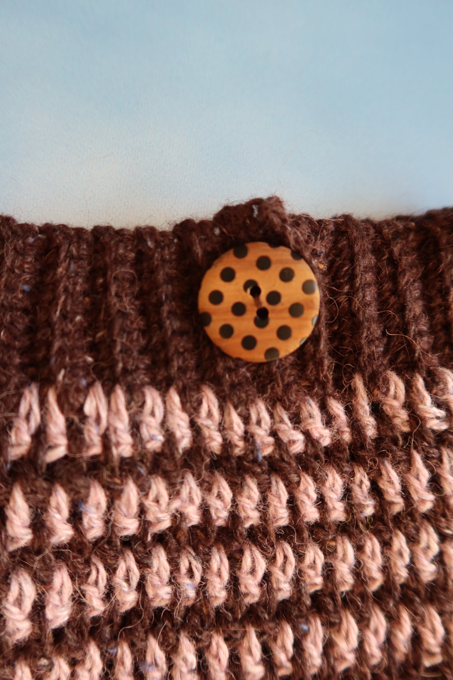 Micro Mini Alpaca Striped Shorts in Brown & Purple