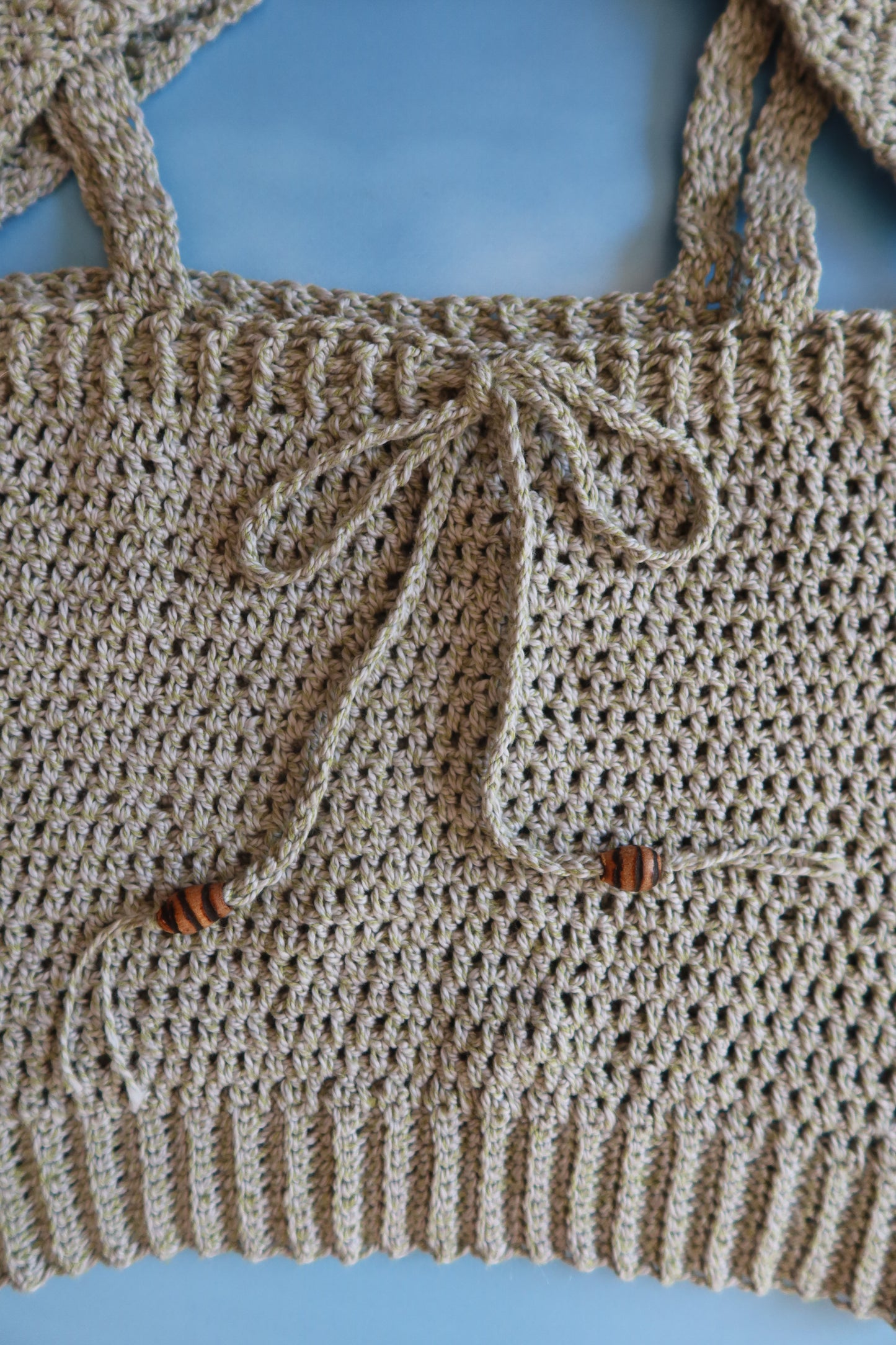 Soft Green Silk Cotton Bolero Top with Bowties