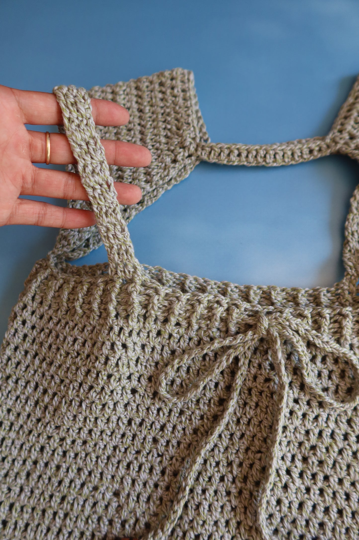 Soft Green Silk Cotton Bolero Top with Bowties