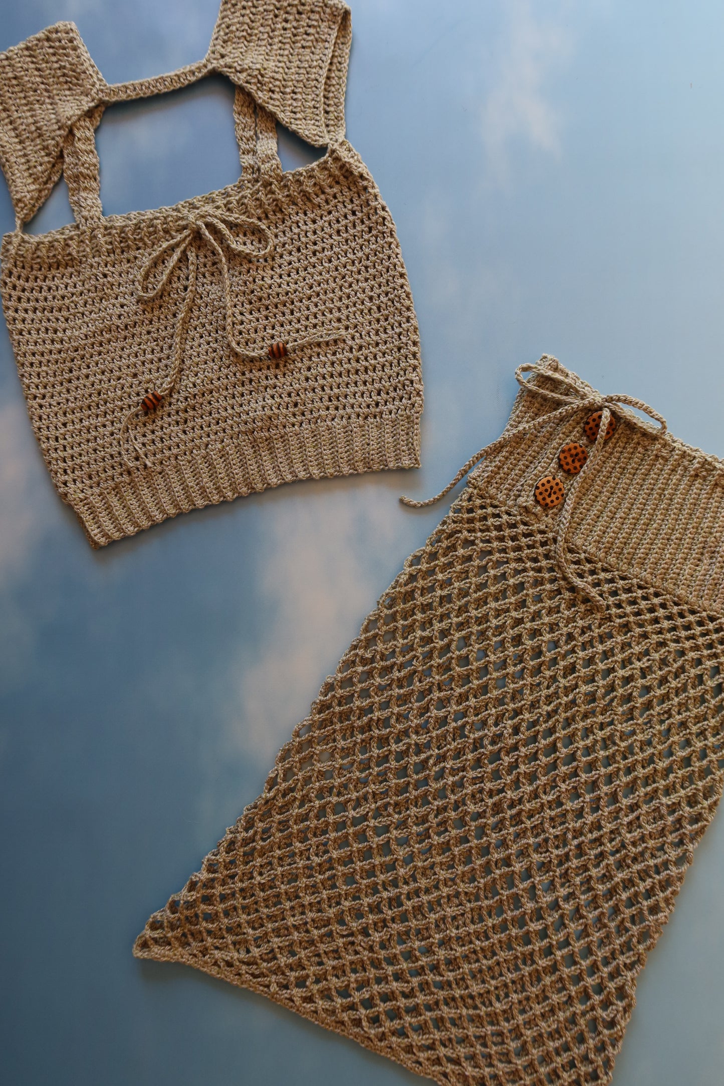 Soft Green Silk Cotton Bolero Top with Bowties