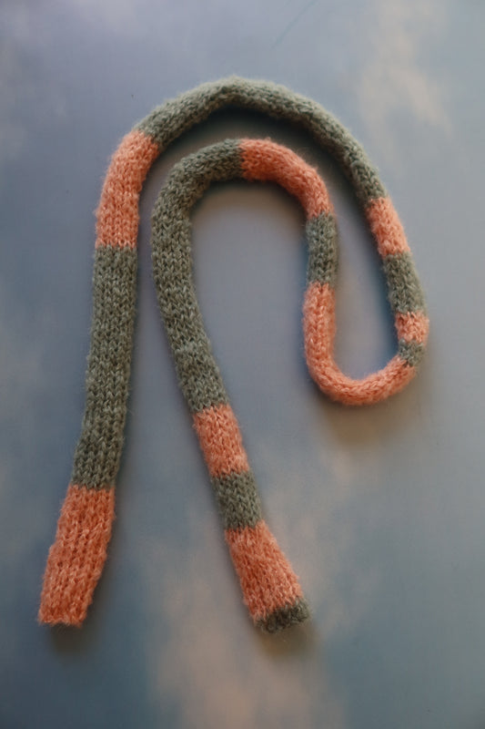 Slinky Scarf in Blue & pink